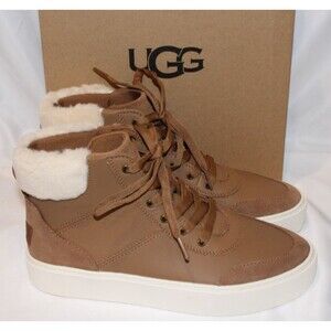 UGG Cakewalk UGGplush Leather Platform‎ High Top Sneakers NIB